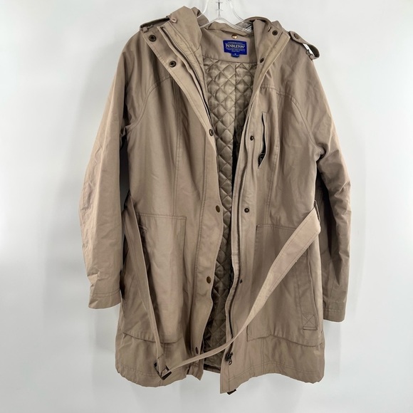 Pendleton Jackets & Blazers - Pendleton brown trench belted coat size M